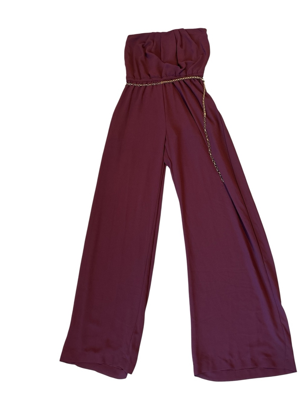 NWOT Iris Burgundy Jumpsuit Size M‎